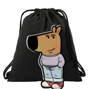 Chill Guy Drawstring Bag