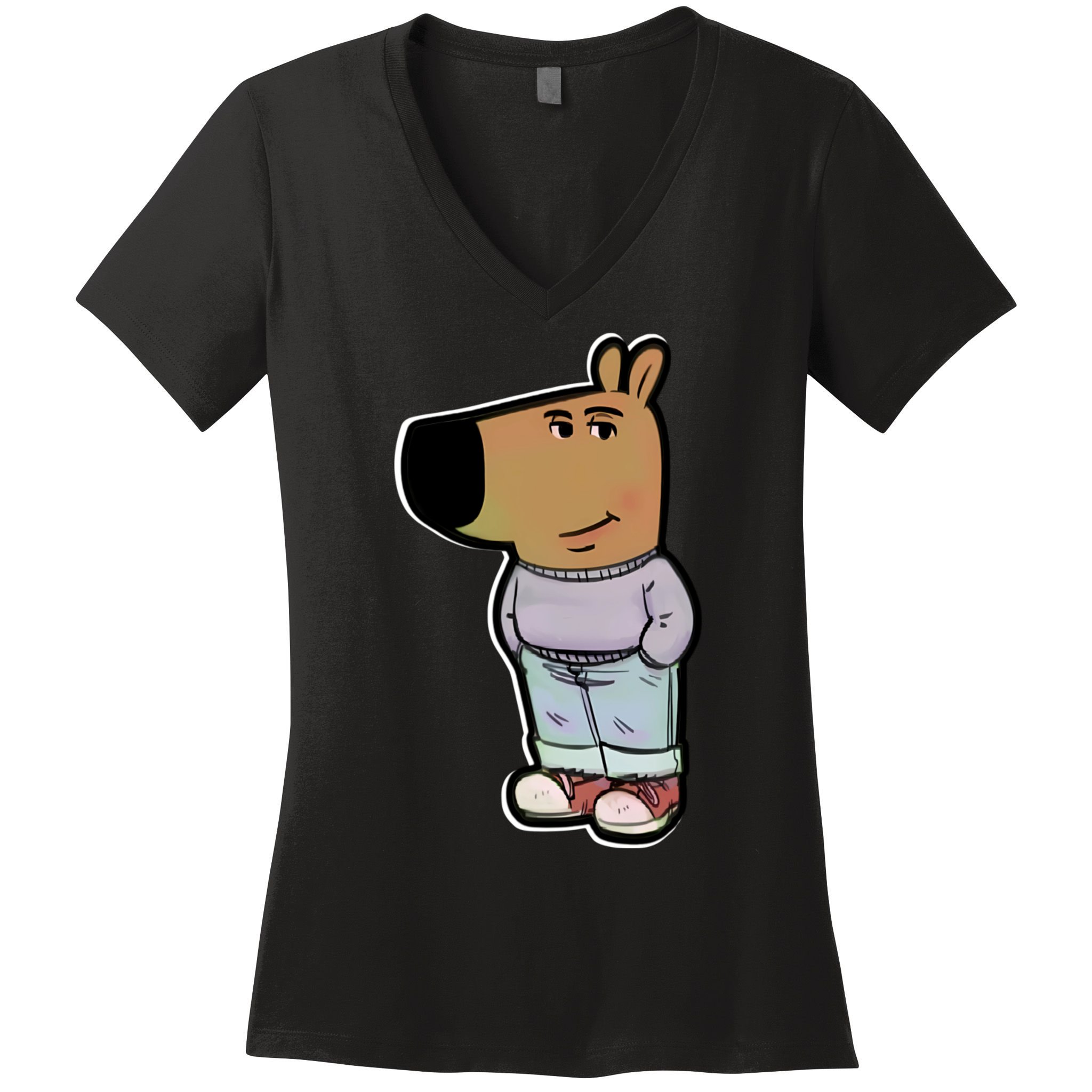 Chill Guy Women's V-Neck T-Shirt