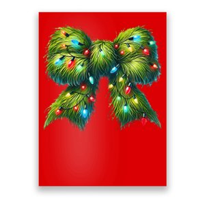 Christmas Green Coquette Bow Lights Christmas Coquette Bow Poster