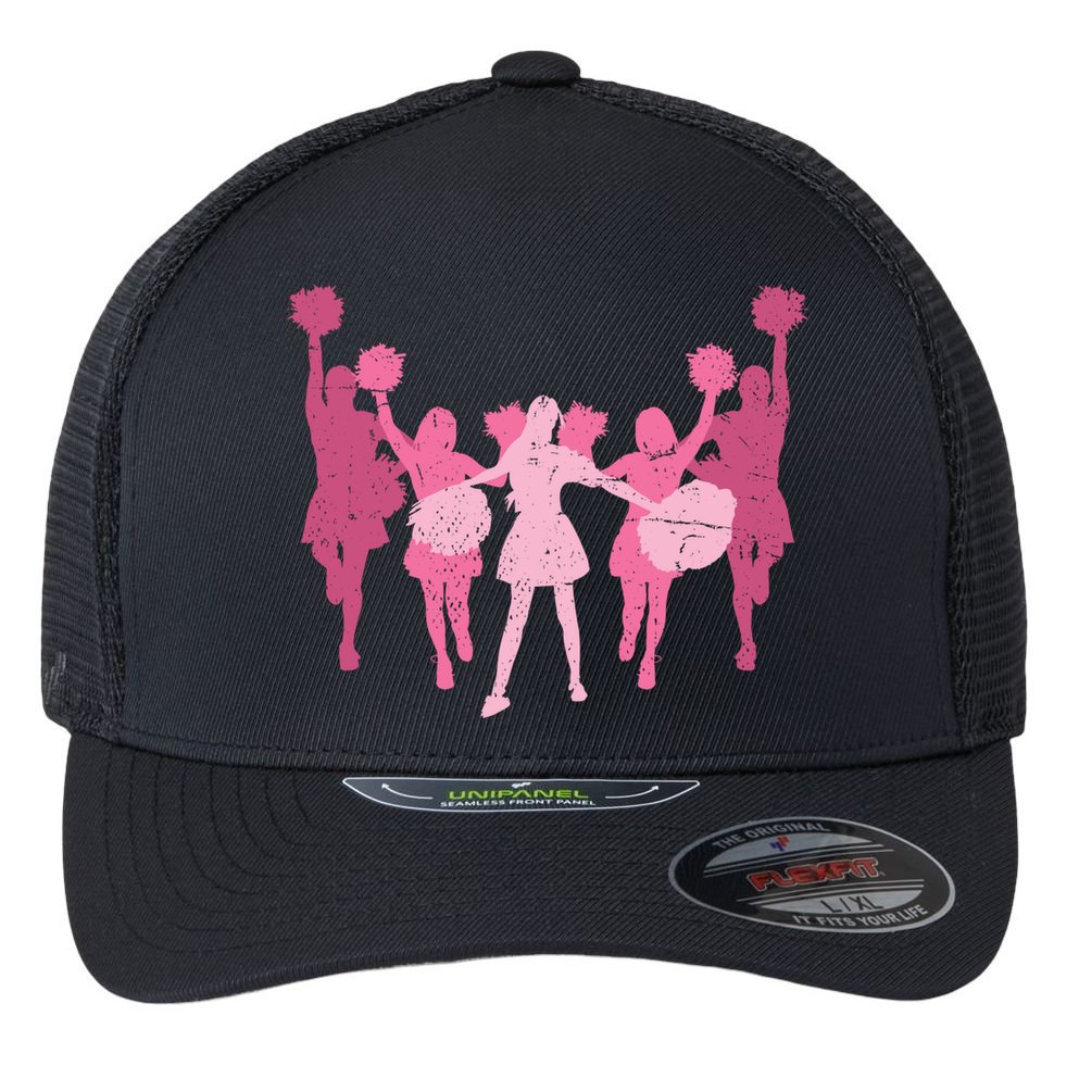 Cheerleader Girls Cheer Team Cheer Practice Cheerleading Cute Gift Flexfit Unipanel Trucker Cap