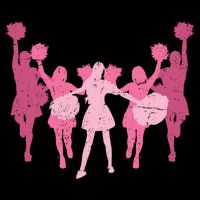 Cheerleader Girls Cheer Team Cheer Practice Cheerleading Cute Gift Cooling Performance Crew T-Shirt