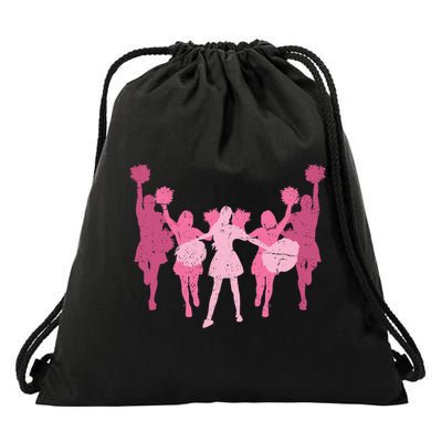 Cheerleader Girls Cheer Team Cheer Practice Cheerleading Cute Gift Drawstring Bag