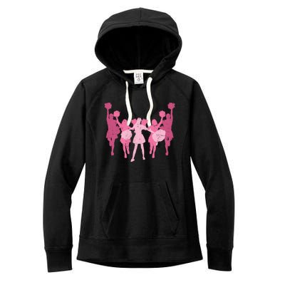 Cheerleader Girls Cheer Team Cheer Practice Cheerleading Cute Gift Women's Fleece Hoodie