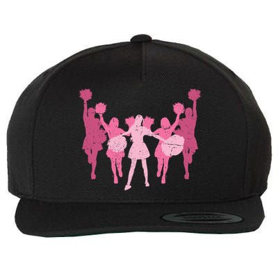 Cheerleader Girls Cheer Team Cheer Practice Cheerleading Cute Gift Wool Snapback Cap