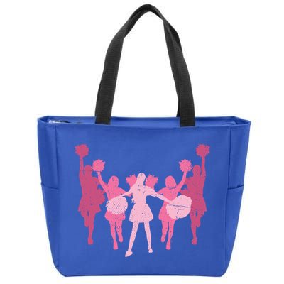 Cheerleader Girls Cheer Team Cheer Practice Cheerleading Cute Gift Zip Tote Bag