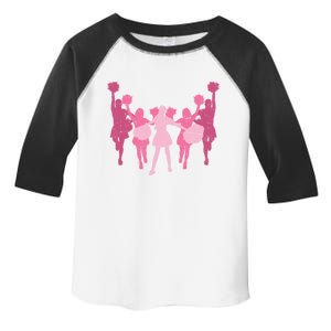 Cheerleader Girls Cheer Team Cheer Practice Cheerleading Cute Gift Toddler Fine Jersey T-Shirt