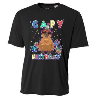 Capybara Gifts, Capy Birthday, Happy Birthday Capybara Cooling Performance Crew T-Shirt