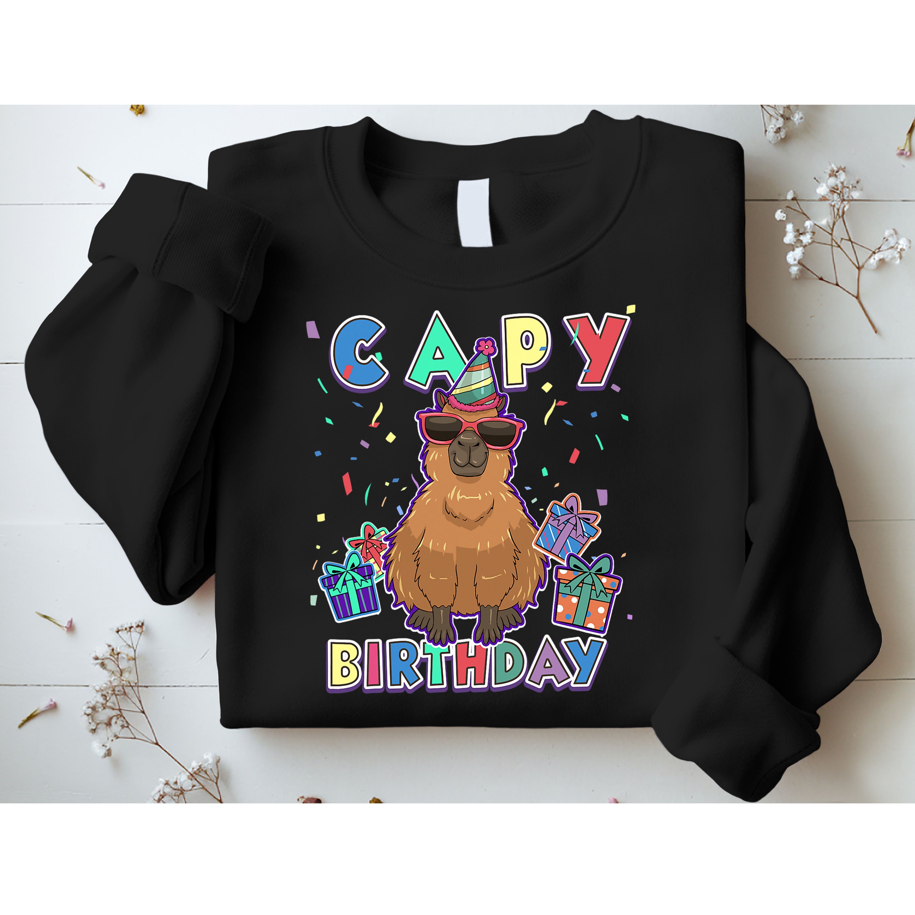 Capybara Gifts, Capy Birthday, Happy Birthday Capybara Sweatshirt