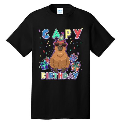 Capybara Gifts, Capy Birthday, Happy Birthday Capybara Tall T-Shirt