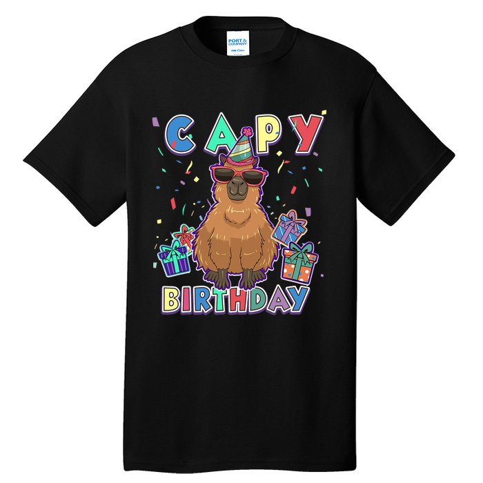 Capybara Gifts, Capy Birthday, Happy Birthday Capybara Tall T-Shirt