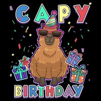 Capybara Gifts, Capy Birthday, Happy Birthday Capybara Button
