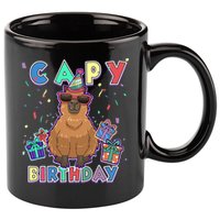 Capybara Gifts, Capy Birthday, Happy Birthday Capybara 11oz C Handle Ceramic Mug