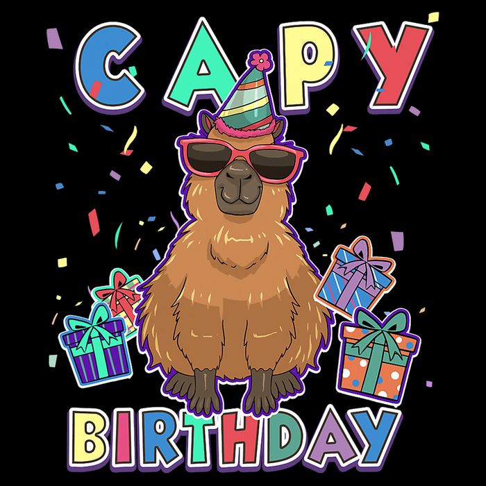 Capybara Gifts, Capy Birthday, Happy Birthday Capybara Drawstring Bag