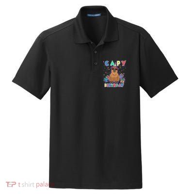 Capybara Gifts, Capy Birthday, Happy Birthday Capybara Dry Zone Grid Polo