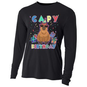 Capybara Gifts, Capy Birthday, Happy Birthday Capybara Cooling Performance Long Sleeve Crew