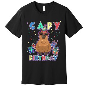 Capybara Gifts, Capy Birthday, Happy Birthday Capybara Premium T-Shirt