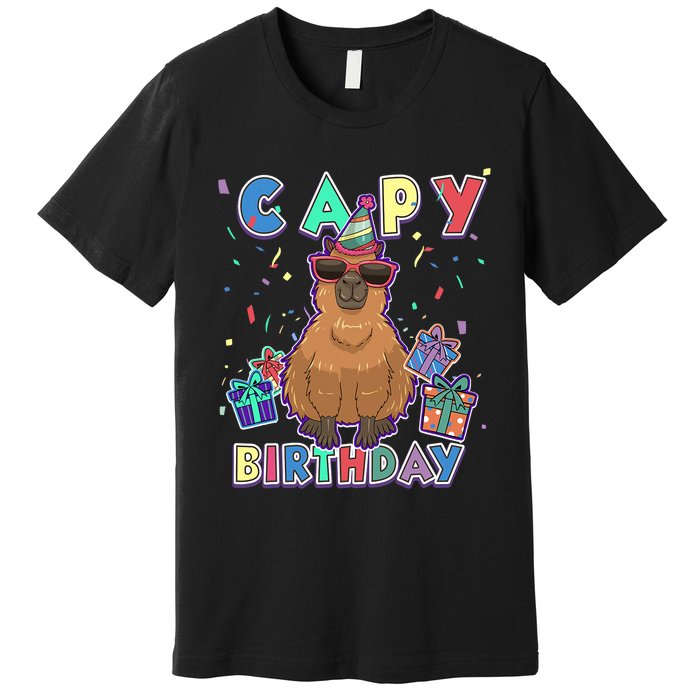 Capybara Gifts, Capy Birthday, Happy Birthday Capybara Premium T-Shirt