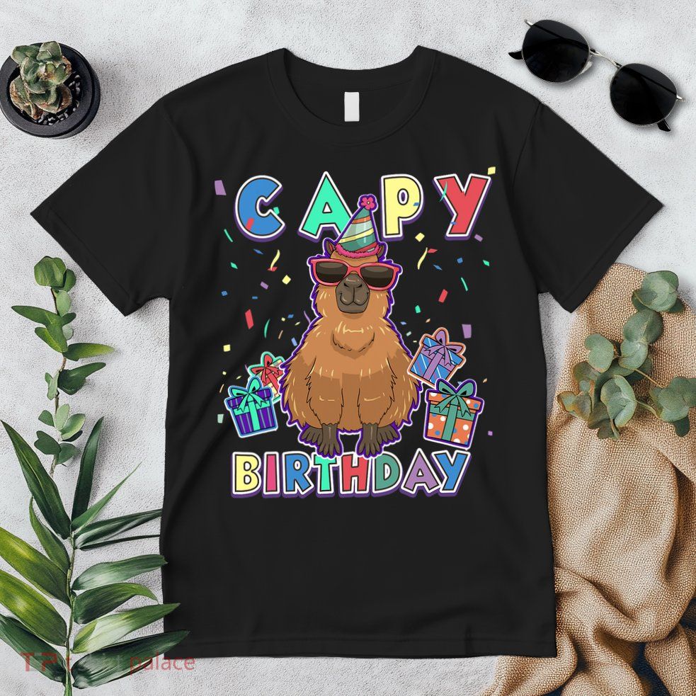 Capybara Gifts, Capy Birthday, Happy Birthday Capybara Premium T-Shirt