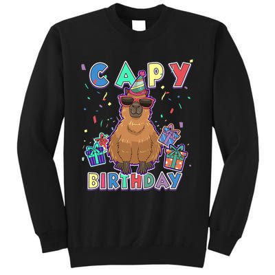 Capybara Gifts, Capy Birthday, Happy Birthday Capybara Tall Sweatshirt