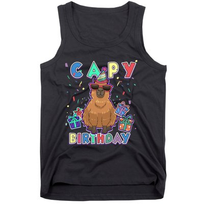 Capybara Gifts, Capy Birthday, Happy Birthday Capybara Tank Top