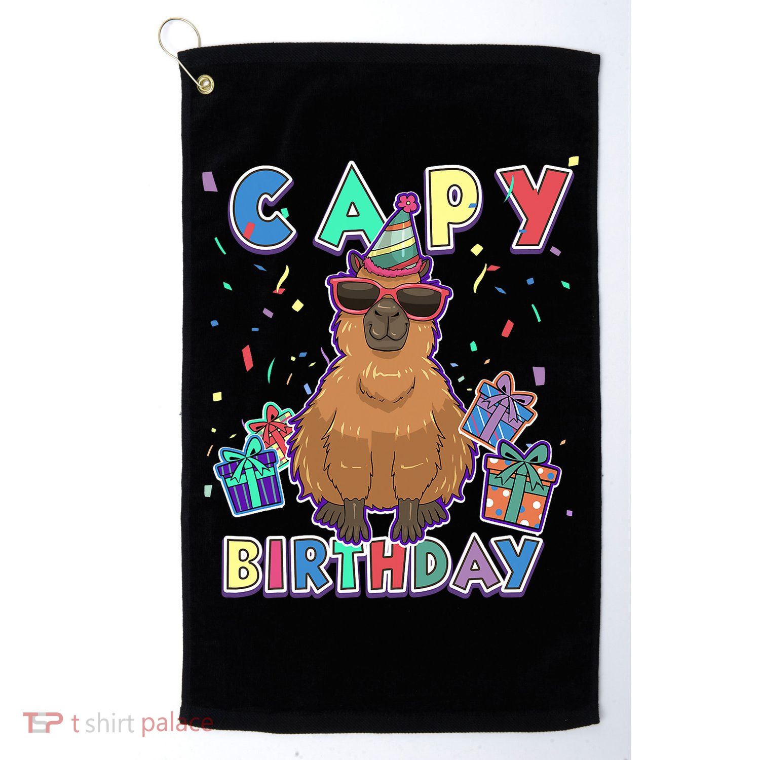 Capybara Gifts, Capy Birthday, Happy Birthday Capybara Golf Towel