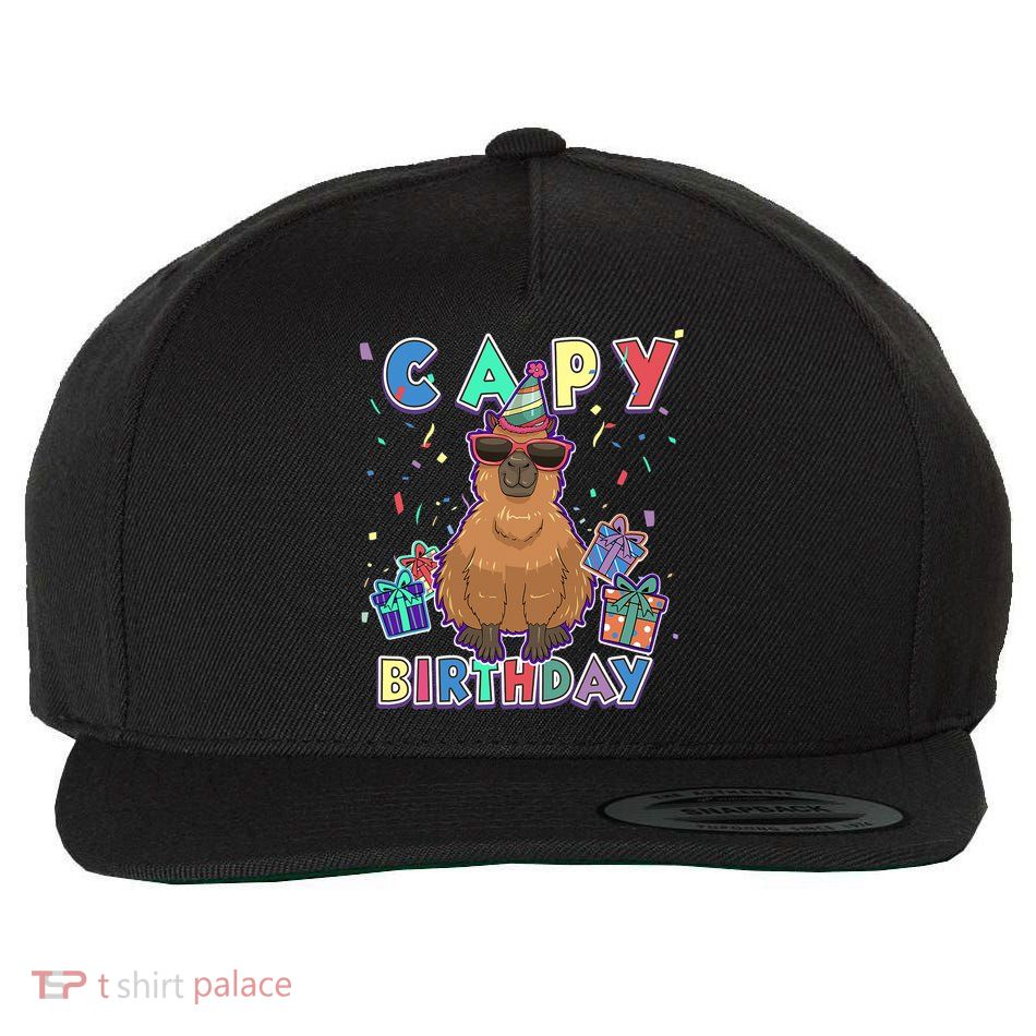 Capybara Gifts, Capy Birthday, Happy Birthday Capybara Wool Snapback Cap