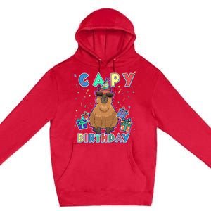 Capybara Gifts, Capy Birthday, Happy Birthday Capybara Premium Pullover Hoodie