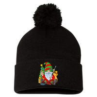 Christmas Gnome Curling Great Gift Pom Pom 12in Knit Beanie