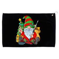 Christmas Gnome Curling Great Gift Grommeted Golf Towel