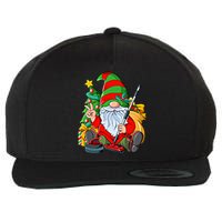 Christmas Gnome Curling Great Gift Wool Snapback Cap