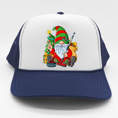 Christmas Gnome Curling Great Gift Trucker Hat