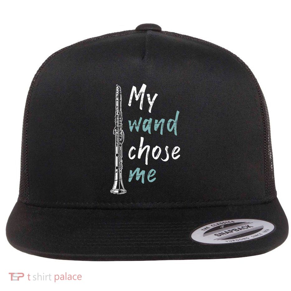 Clarinetist Gift Classical Music Clarinet Flat Bill Trucker Hat