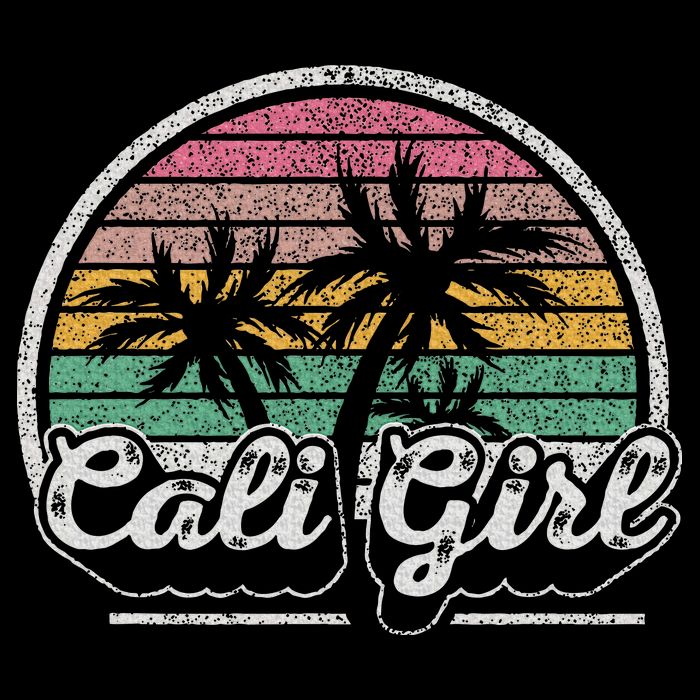 Cali Girl California Retro California Palm Trees Summer Impact Tech Backpack