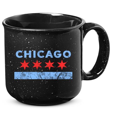 Chicago Gift Chicago Flag Gift 15oz Campfire Ceramic Mug