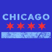 Chicago Gift Chicago Flag Gift V-Neck T-Shirt