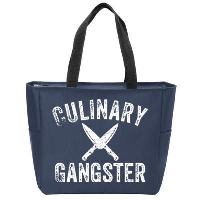 Culinary Gangster Cooking Themed Chefs Cooking Enthusiasts Zip Tote Bag