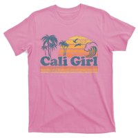 Cali Girl California Beach Summer Vacation Vintage 70s Retro T-Shirt