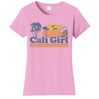 Cali Girl California Beach Summer Vacation Vintage 70s Retro Women's T-Shirt