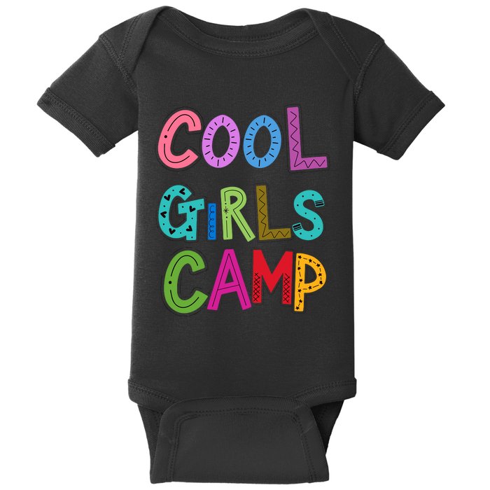 Cool Girl Camp Camping Lovers Girl Wo Baby Bodysuit