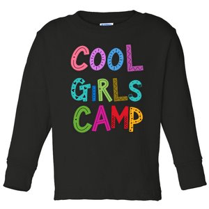 Cool Girl Camp Camping Lovers Girl Wo Toddler Long Sleeve Shirt