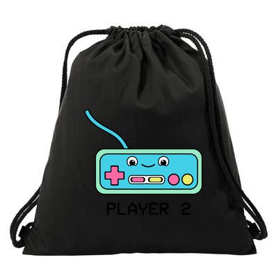Cute Game Controller Kawaii Joystick Funny Gamer Boy Matching Gamer Couple Drawstring Bag
