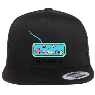 Cute Game Controller Kawaii Joystick Funny Gamer Boy Matching Gamer Couple Flatbill Hat