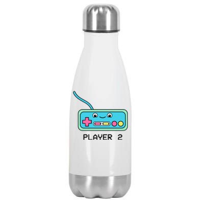 Cute Game Controller Kawaii Joystick Funny Gamer Boy Matching Gamer Couple Stainless Steel Insulated Water Bottle