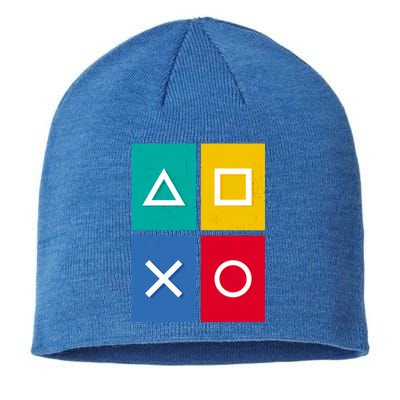 Colorful Gaming Controls Funny Game Day Cool Gamer Cool Gift Sustainable Beanie