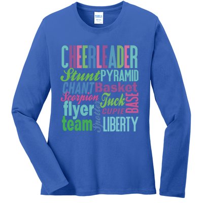 Cheerleader Gift Cheerleading Gift Cheer Teen Mom Ladies Long Sleeve Shirt