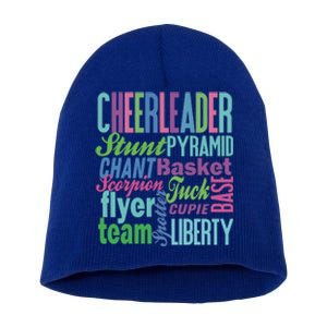 Cheerleader Gift Cheerleading Gift Cheer Teen Mom Short Acrylic Beanie