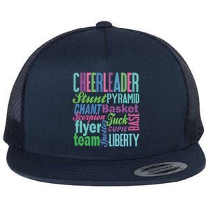 Cheerleader Gift Cheerleading Gift Cheer Teen Mom Flat Bill Trucker Hat