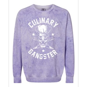 Culinary Gangster Cooking Best Cooking Chef Mom Dad Gift Colorblast Crewneck Sweatshirt