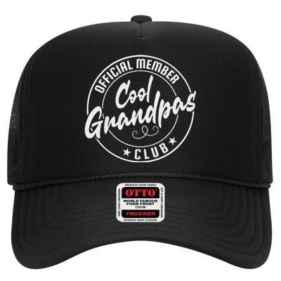 Cool Grandpas Club Member Vintage High Crown Mesh Back Trucker Hat