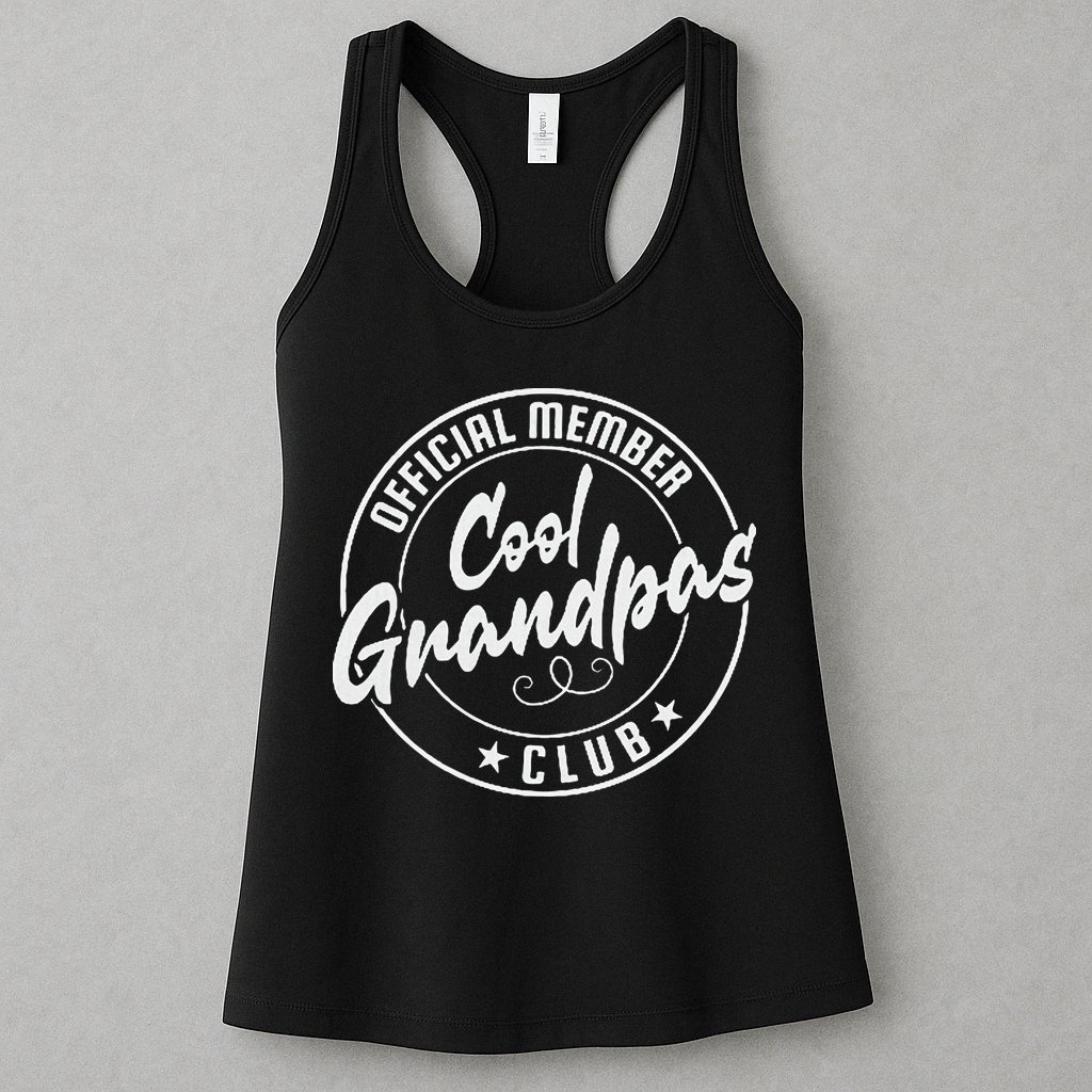 Cool Grandpas Club Member Vintage Womens Tank Top
